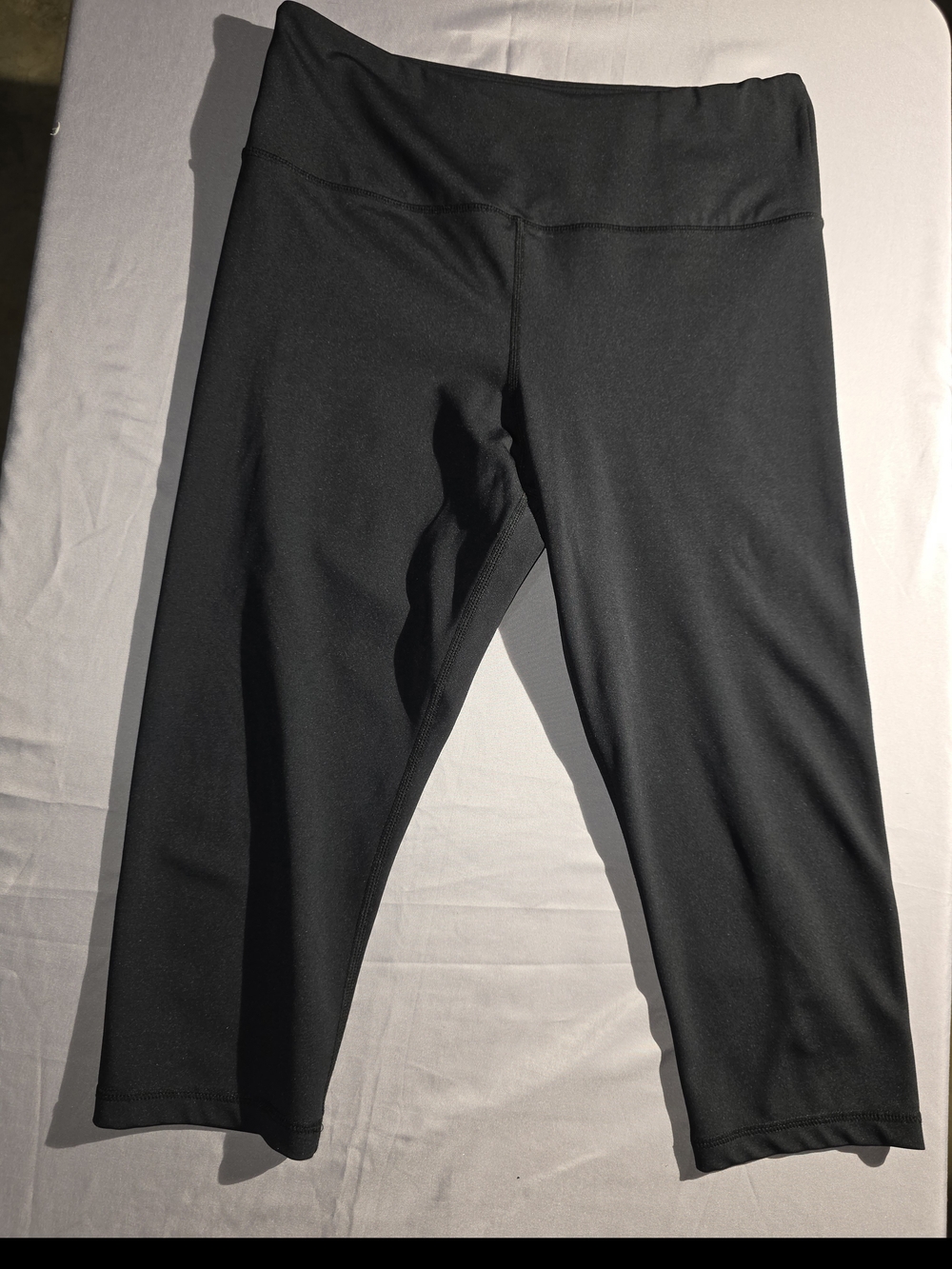 High-Rise Black Cropped Leggings — Everyday Activewear